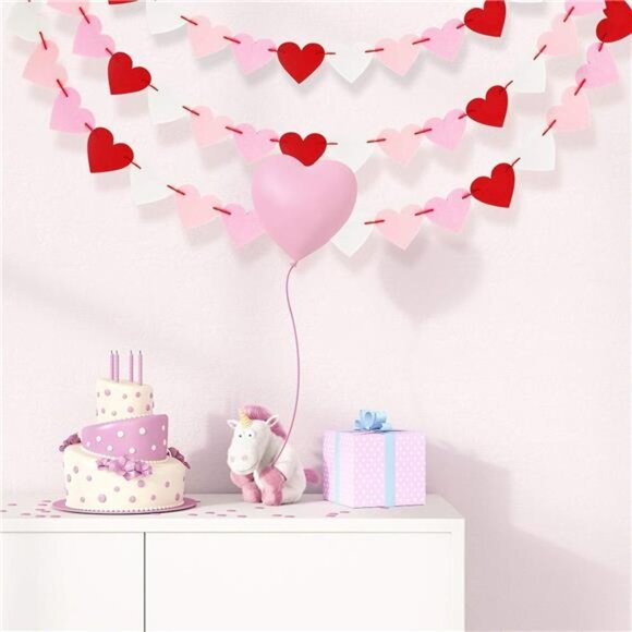 Valentines Day Decor, Valentines Decorations Banner,Valentines Day Burlap Banner - Picture 2 of 8